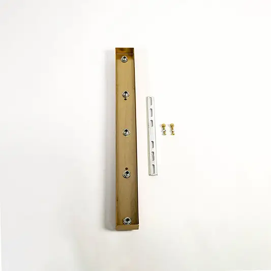 5 Light Gold Rectangular Ceiling Plate Medium White background 1