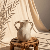 Binx Rustic Terracotta Vase - Ivory