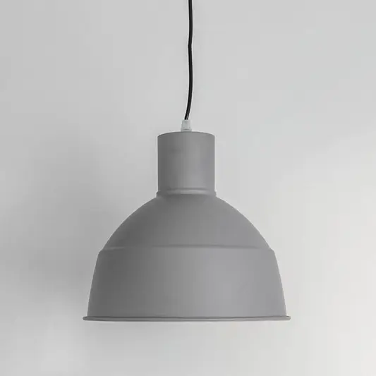 White Background
White metal pendant light with matte finish and dome shade crafted for modern kitchens and dining spaces.