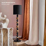Aldo Beaded Metal Floor Lamp
