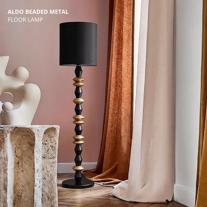 Aldo Beaded Metal Floor Lamp