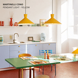 Martinelli Cono Pendant Light - Yellow