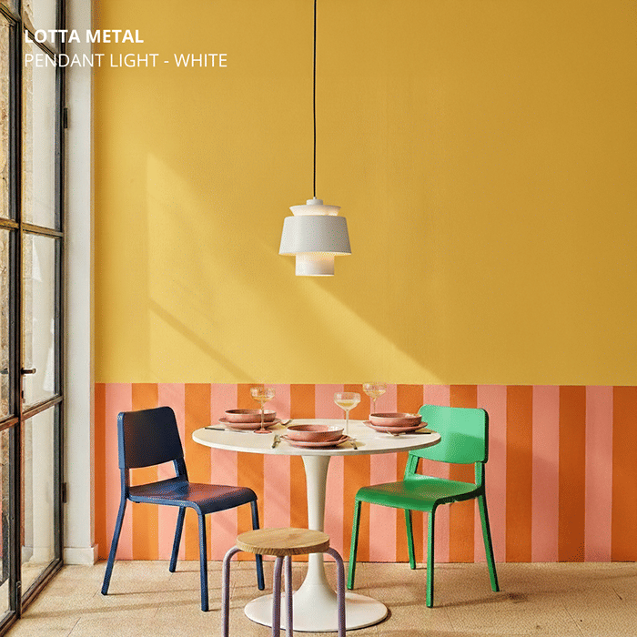 Lotta Metal Pendant Light - White