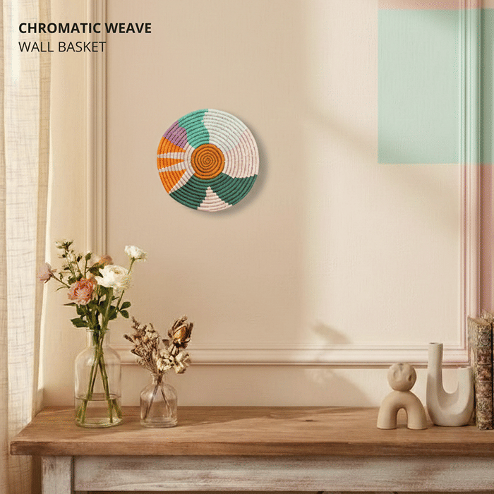 Chromatic Weave Wall Basket - Large