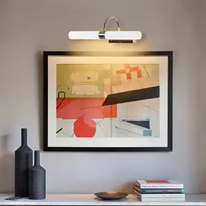 Howe Double Glass Picture Light - Silver