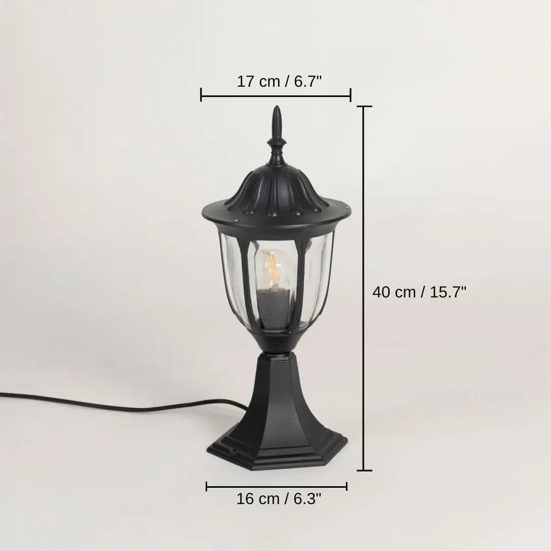 Neuro Outdoor Gate Light - Small, 40 x 16 x 17 cm (15.7 x 6.3 x 6.7 inches) dimensions