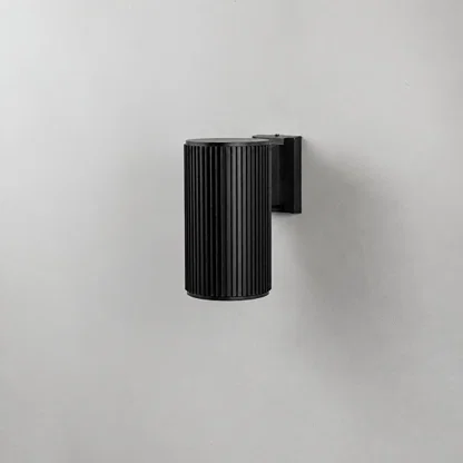 Ribbed Cylindrical Wall Light - Small