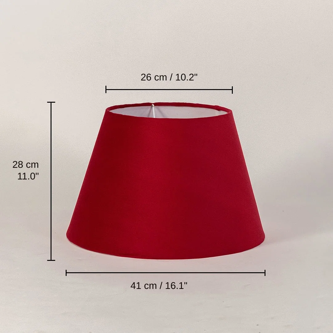 Rome Lamp Shade - Red, 28 x 41 x 26 cm (11.0 x 16.1 x 10.2 inches) dimensions