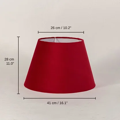 Rome Lamp Shade - Red, 28 x 41 x 26 cm (11.0 x 16.1 x 10.2 inches) dimensions