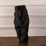 Tree Ceramic Vase - Black & Gold