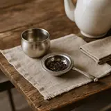 Trit Brass Tea Strainer Set