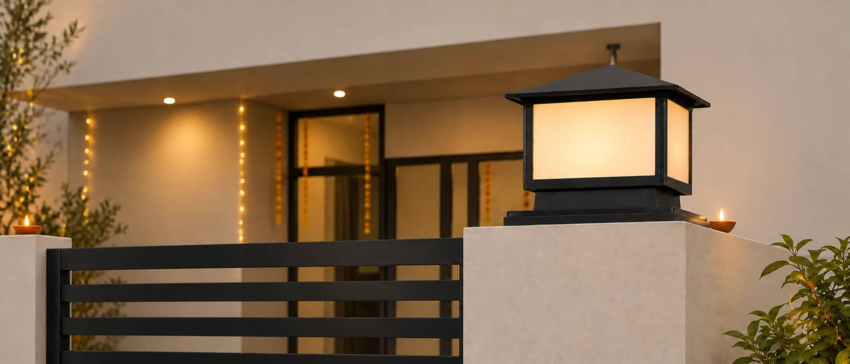 Beautifully Lit Entrance
