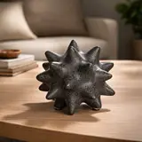 Black Atom Ceramic Sculpture