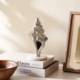 Conch Shell Silver Decorative Object