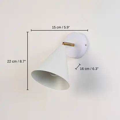 Crick Single Spotlight - White, 22 x 15 x 16 cm (8.7 x 5.9 x 6.3 inches) dimensions