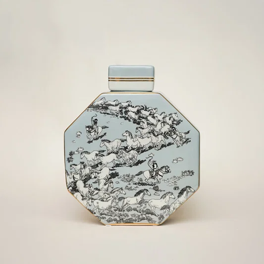 Speckled Decorative Ceramic Temple & Ginger Jar - Small