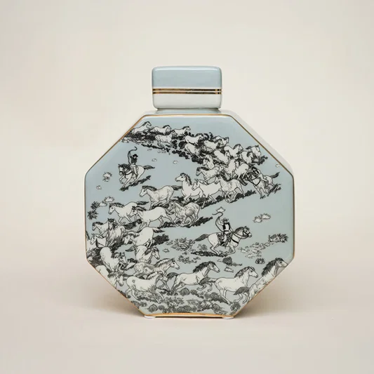 Speckled Decorative Ceramic Temple & Ginger Jar - Large