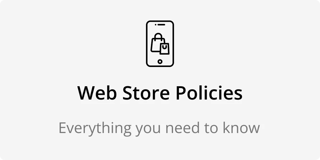 Web Store Policies